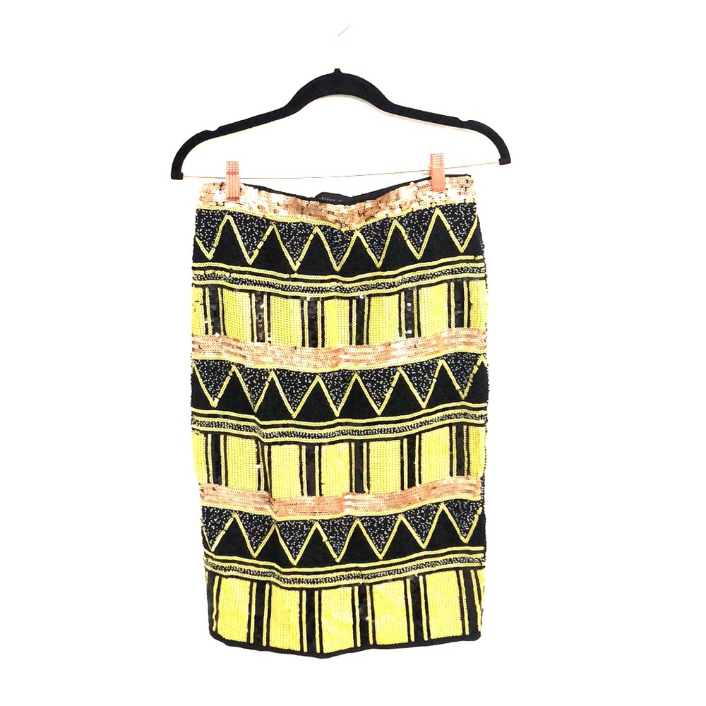 Sequin pencil skirt